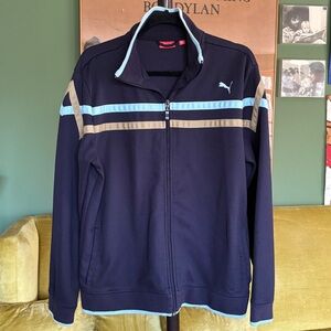 PUMA: Track Jacket in Navy Size Medium